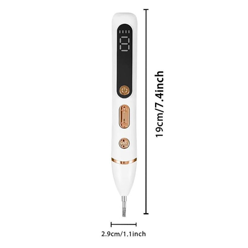 GQRT Smart LCD Beauty Pen – Lightweight Cordless Rechargeable Skincare Device for Facial Cleansing & Blackhead Removal with Bonus Tweezers.