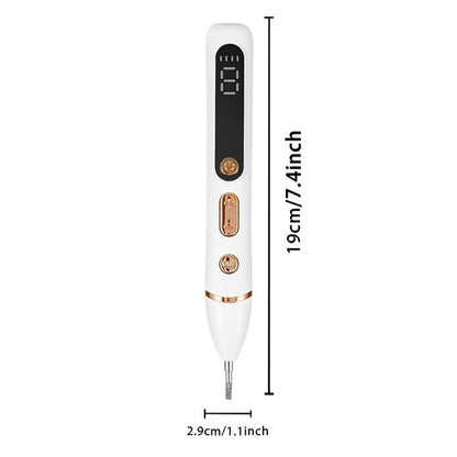 GQRT Smart LCD Beauty Pen – Lightweight Cordless Rechargeable Skincare Device for Facial Cleansing & Blackhead Removal with Bonus Tweezers.